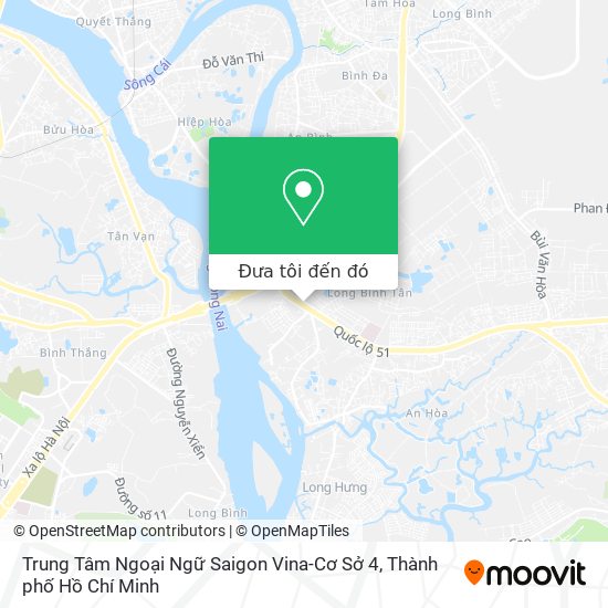 Bản đồ Trung Tâm Ngoại Ngữ Saigon Vina-Cơ Sở 4
