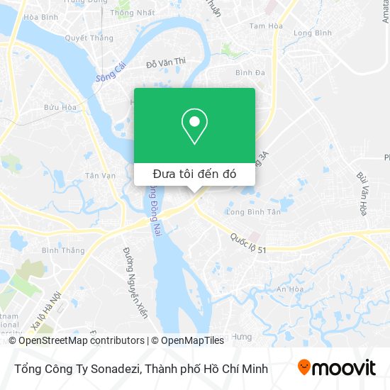 Bản đồ Tổng Công Ty Sonadezi
