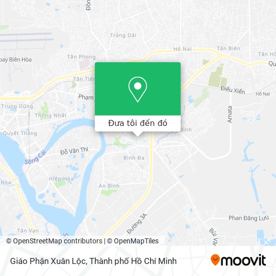 Bản đồ Giáo Phận Xuân Lộc