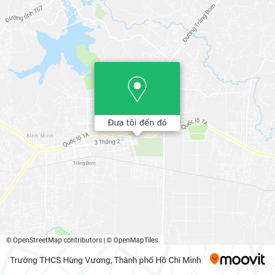 Bản đồ Trường THCS Hùng Vương