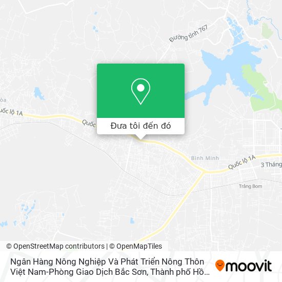 Bản đồ Ngân Hàng Nông Nghiệp Và Phát Triển Nông Thôn Việt Nam-Phòng Giao Dịch Bắc Sơn