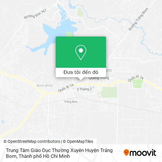 Bản đồ Trung Tâm Giáo Dục Thường Xuyên Huyện Trảng Bom