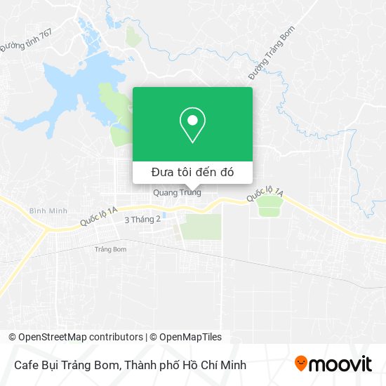 Bản đồ Cafe Bụi Trảng Bom