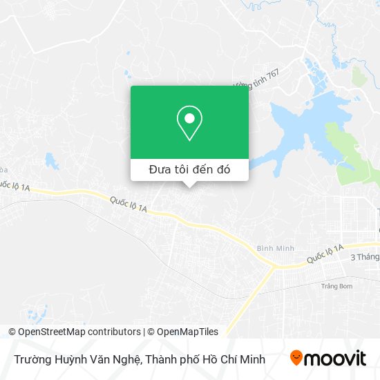 Bản đồ Trường Huỳnh Văn Nghệ