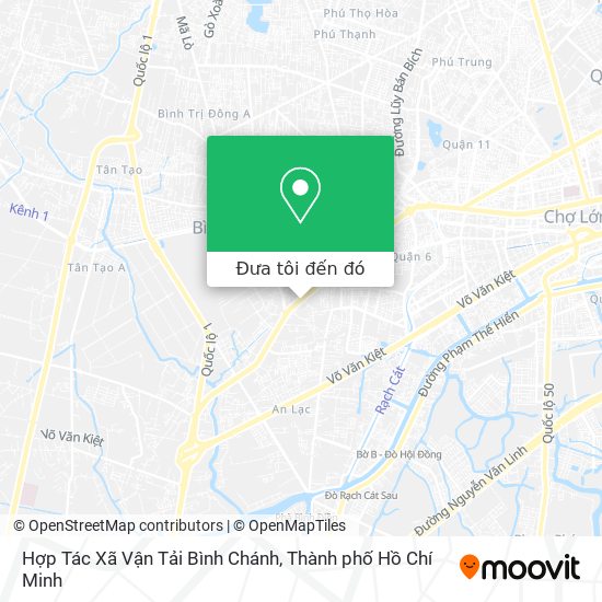 Bản đồ Hợp Tác Xã Vận Tải Bình Chánh