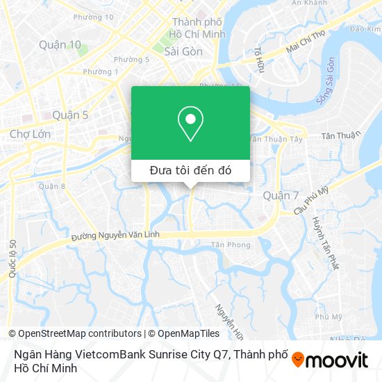 Bản đồ Ngân Hàng VietcomBank Sunrise City Q7