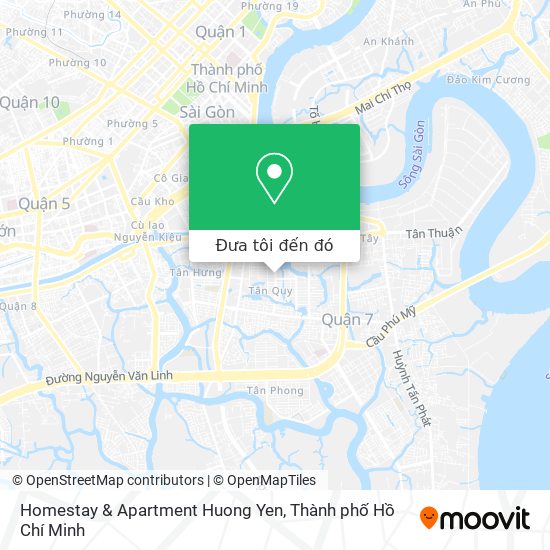 Bản đồ Homestay & Apartment Huong Yen