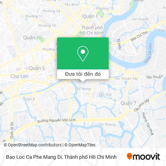 Bản đồ Bao Loc Ca Phe Mang Di