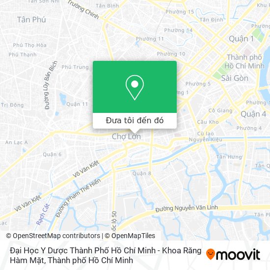 Bản đồ Đại Học Y Dược Thành Phố Hồ Chí Minh - Khoa Răng Hàm Mặt