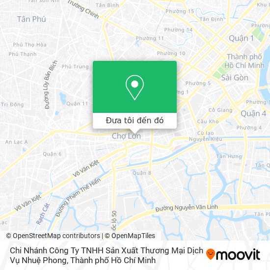 Bản đồ Chi Nhánh Công Ty TNHH Sản Xuất Thương Mại Dịch Vụ Nhuệ Phong