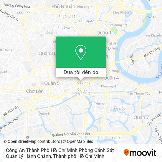 Bản đồ Công An Thành Phố Hồ Chí Minh Phòng Cảnh Sát Quản Lý Hành Chánh