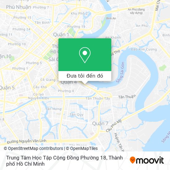 Bản đồ Trung Tâm Học Tập Cộng Đồng Phường 18