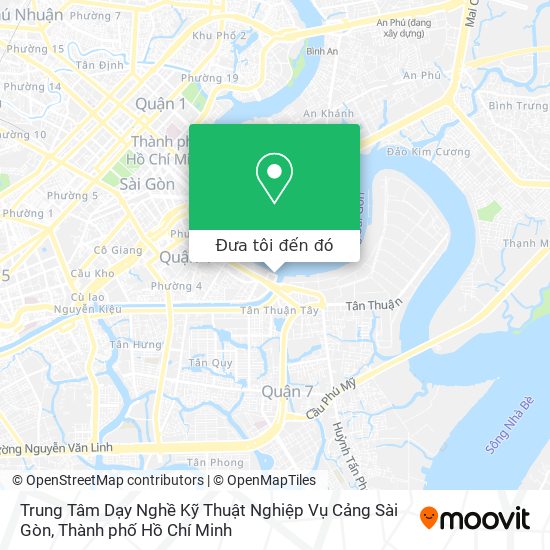 Bản đồ Trung Tâm Dạy Nghề Kỹ Thuật Nghiệp Vụ Cảng Sài Gòn