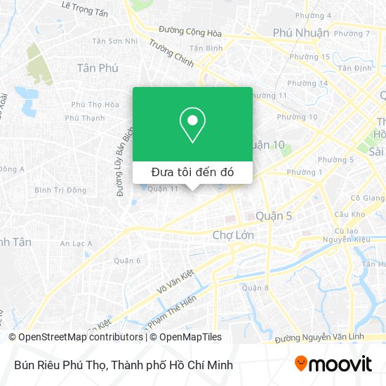 Bản đồ Bún Riêu Phú Thọ
