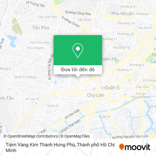 Bản đồ Tiệm Vàng Kim Thành Hưng Phú