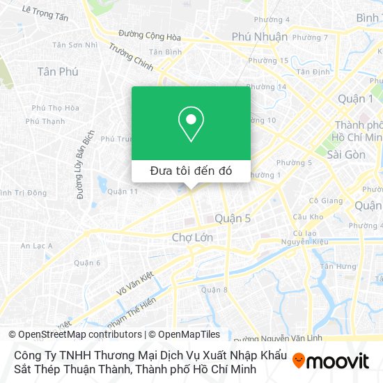 Bản đồ Công Ty TNHH Thương Mại Dịch Vụ Xuất Nhập Khẩu Sắt Thép Thuận Thành