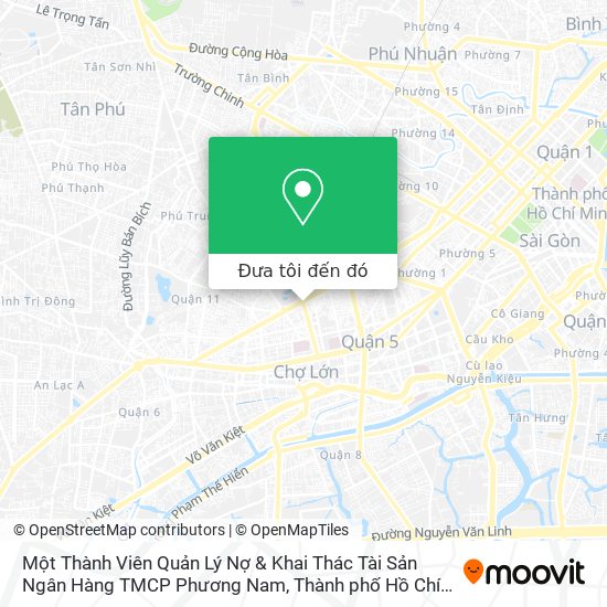Bản đồ Một Thành Viên Quản Lý Nợ & Khai Thác Tài Sản Ngân Hàng TMCP Phương Nam