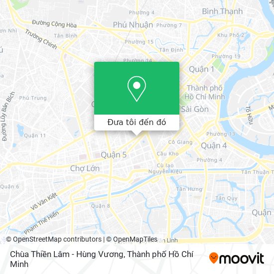 Bản đồ Chùa Thiền Lâm - Hùng Vương