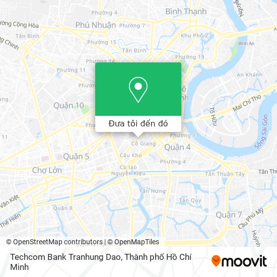 Bản đồ Techcom Bank Tranhung Dao