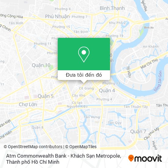 Bản đồ Atm Commonwealth Bank - Khách Sạn Metropole