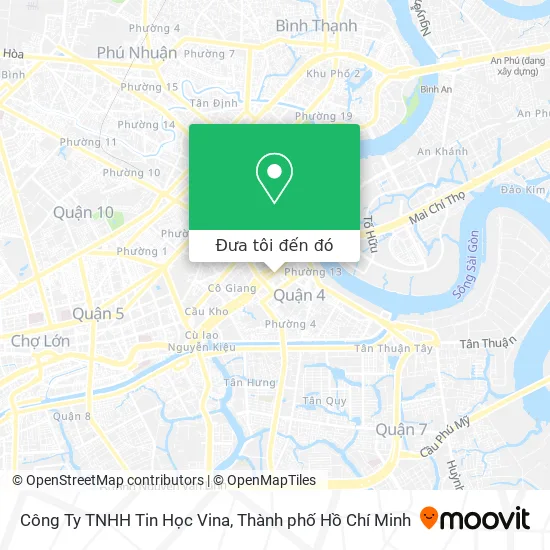 Bản đồ Công Ty TNHH Tin Học Vina