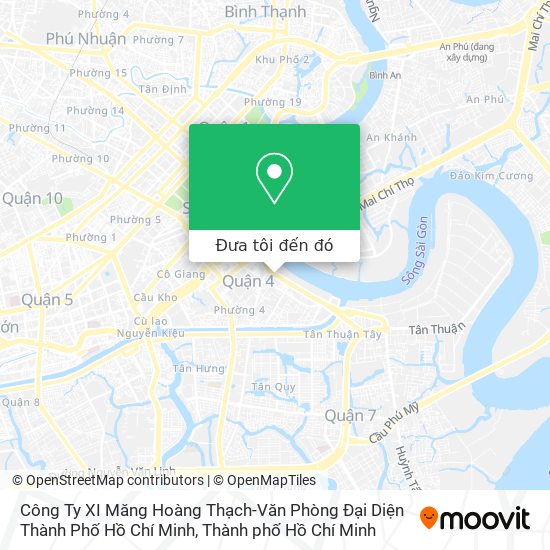 Bản đồ Công Ty XI Măng Hoàng Thạch-Văn Phòng Đại Diện Thành Phố Hồ Chí Minh