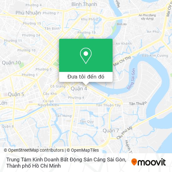 Bản đồ Trung Tâm Kinh Doanh Bất Động Sản Cảng Sài Gòn