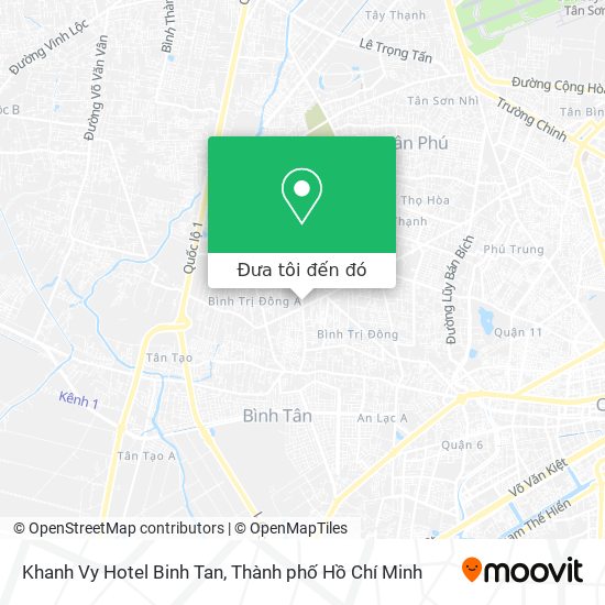 Bản đồ Khanh Vy Hotel Binh Tan