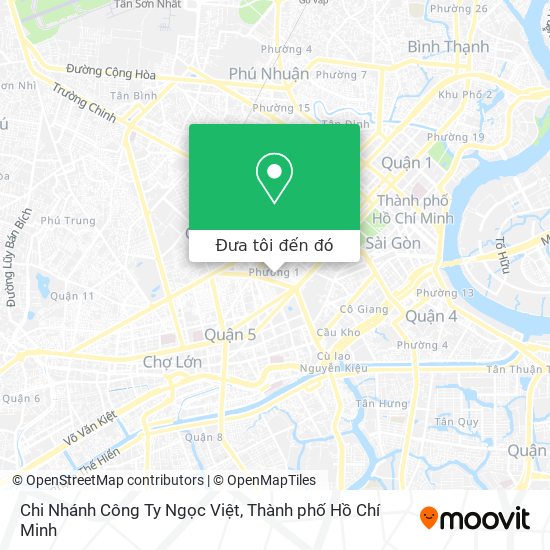 Bản đồ Chi Nhánh Công Ty Ngọc Việt