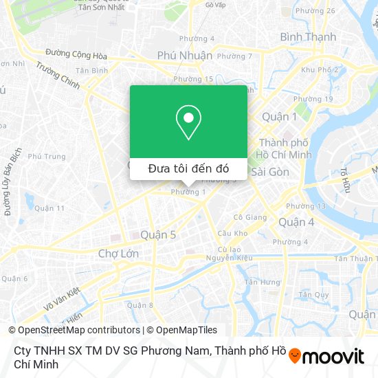 Bản đồ Cty TNHH SX TM DV SG Phương Nam