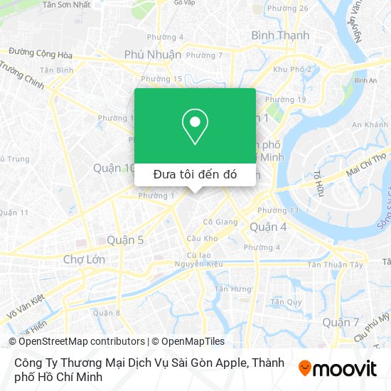 Bản đồ Công Ty Thương Mại Dịch Vụ Sài Gòn Apple