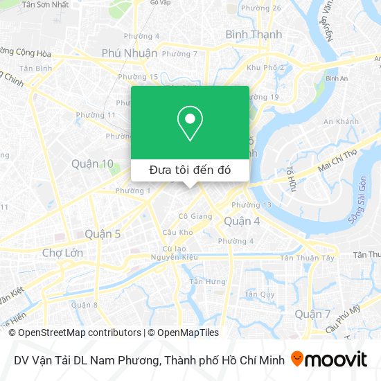 Bản đồ DV Vận Tải DL Nam Phương