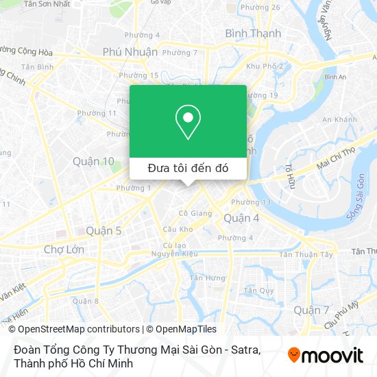 Bản đồ Đoàn Tổng Công Ty Thương Mại Sài Gòn - Satra