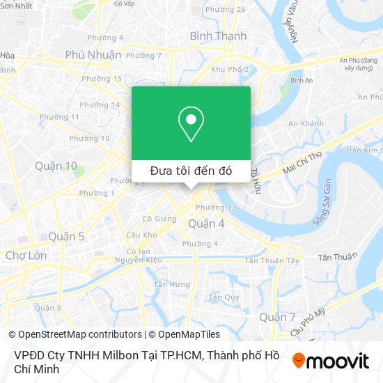 Bản đồ VPĐD Cty TNHH Milbon Tại TP.HCM