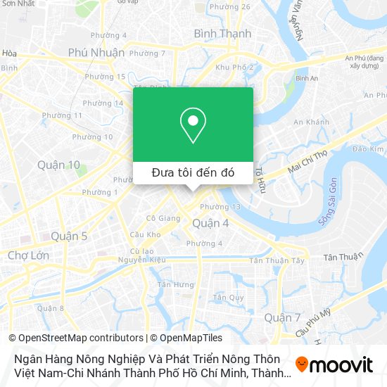 Bản đồ Ngân Hàng Nông Nghiệp Và Phát Triển Nông Thôn Việt Nam-Chi Nhánh Thành Phố Hồ Chí Minh