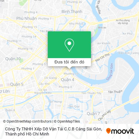 Bản đồ Công Ty TNHH Xếp Dỡ Vận Tải C.C.B Cảng Sài Gòn
