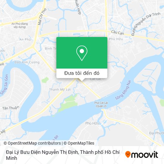 Bản đồ Đại Lý Bưu Điện Nguyễn Thị Định