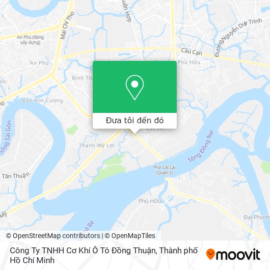 Bản đồ Công Ty TNHH Cơ Khí Ô Tô Đồng Thuận