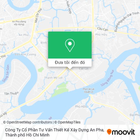 Bản đồ Công Ty Cổ Phần Tư Vấn Thiết Kế Xây Dựng An Pha