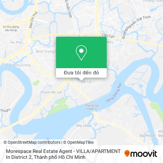 Bản đồ Morespace Real Estate Agent - VILLA / APARTMENT In District 2