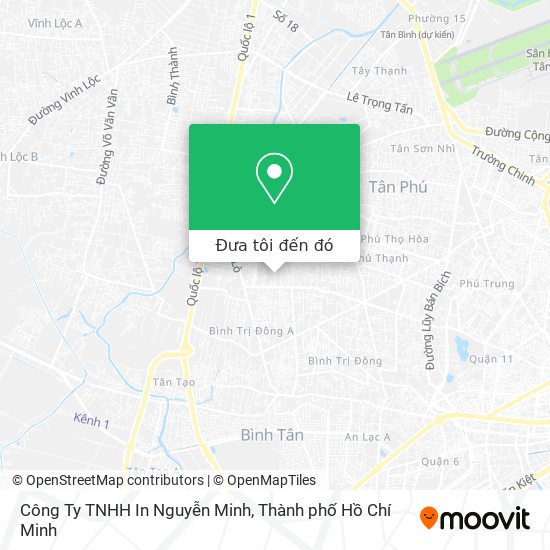 Bản đồ Công Ty TNHH In Nguyễn Minh