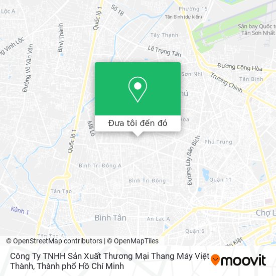 Bản đồ Công Ty TNHH Sản Xuất Thương Mại Thang Máy Việt Thành