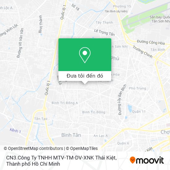 Bản đồ CN3.Công Ty TNHH MTV-TM-DV-XNK Thái Kiệt
