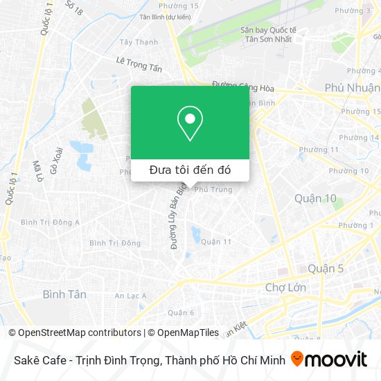 Bản đồ Sakê Cafe - Trịnh Đình Trọng