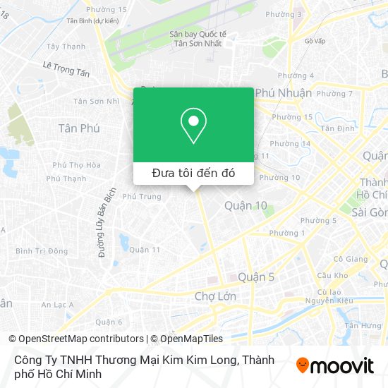 Bản đồ Công Ty TNHH Thương Mại Kim Kim Long