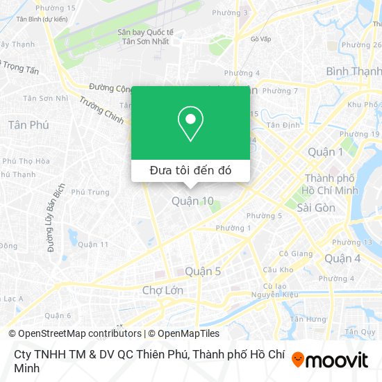 Bản đồ Cty TNHH TM & DV QC Thiên Phú