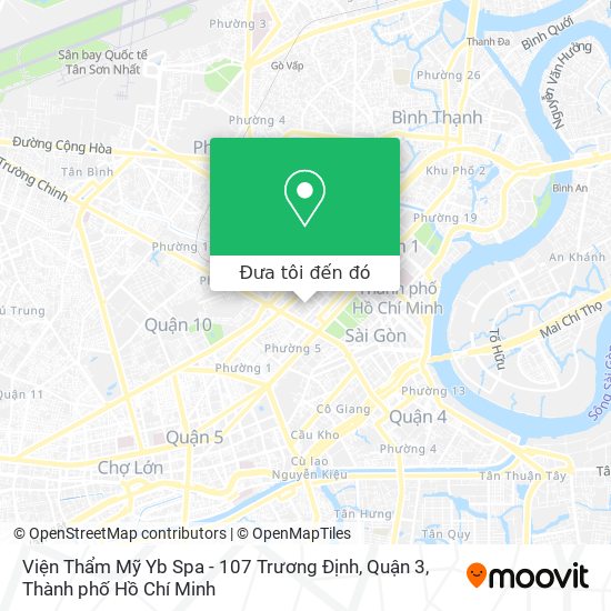 Bản đồ Viện Thẩm Mỹ Yb Spa - 107 Trương Định, Quận 3