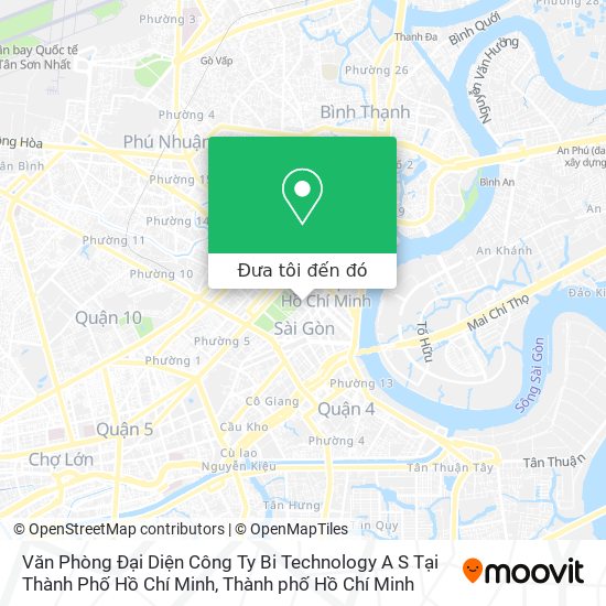 Bản đồ Văn Phòng Đại Diện Công Ty Bi Technology A S Tại Thành Phố Hồ Chí Minh