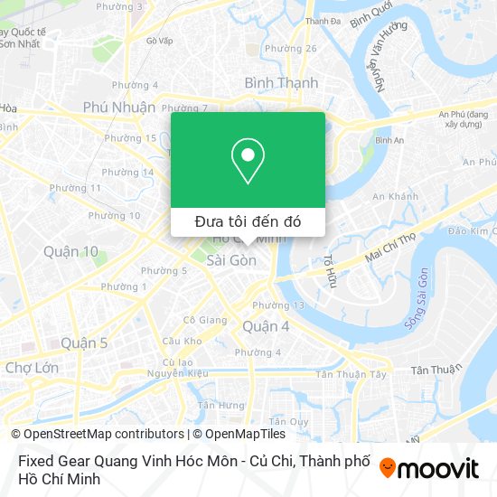 Bản đồ Fixed Gear Quang Vinh Hóc Môn - Củ Chi