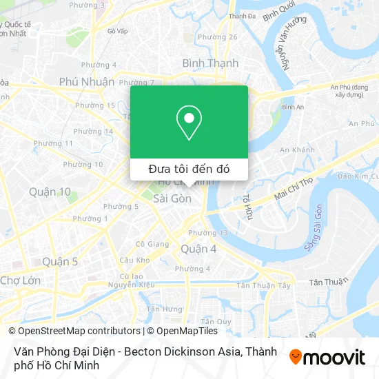 Bản đồ Văn Phòng Đại Diện - Becton Dickinson Asia